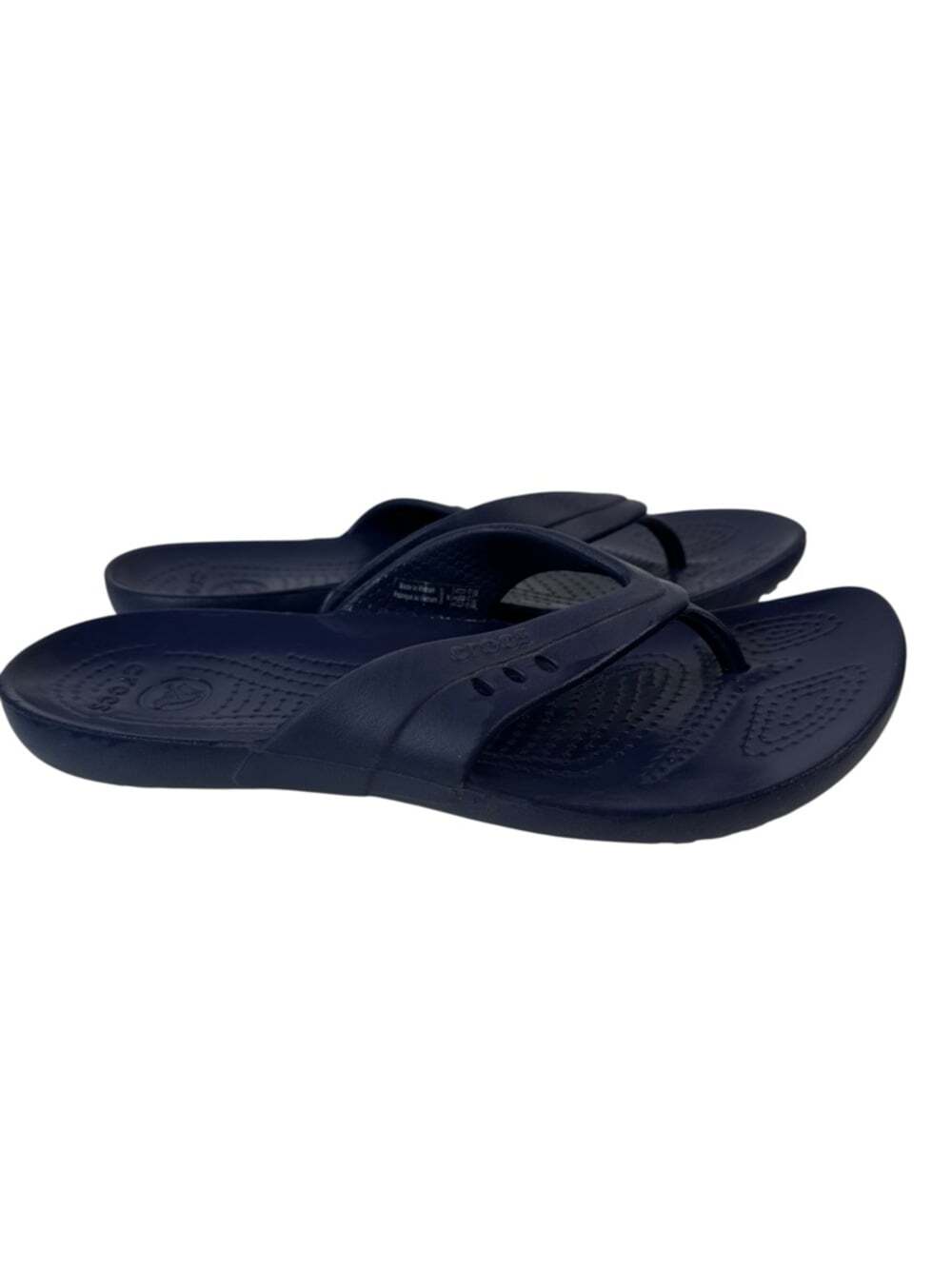 Crocs Kadee Flip Navy Toe Post Sandals Womens 6 Lightweight Comfort Beach